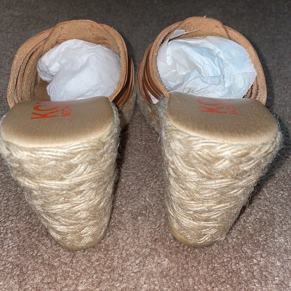 KORS Michael Kors Luggage Espadrille Wedges - Picture 3 of 9